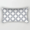 Axyaa Geometric Grey White Square Pillowcase for Home Decor and Living Room