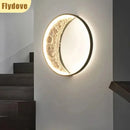 Axyaa Moon Wall Lamp: Luxury Nordic Light for Bedside, Staircase, or Entrance