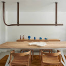 Axyaa Modern LED Leather Chandelier for Kitchen/Dining/Living Room
