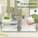 Axyaa 4-Tier Stackable Desk Paper Organizer Tray for Office Desk Organization