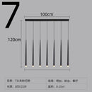 Axyaa Modern Black Column LED Chandelier for Stylish Home Lighting