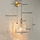Axyaa Crystal Glass LED Wall Sconce for Luxe Home Decor & Lighting