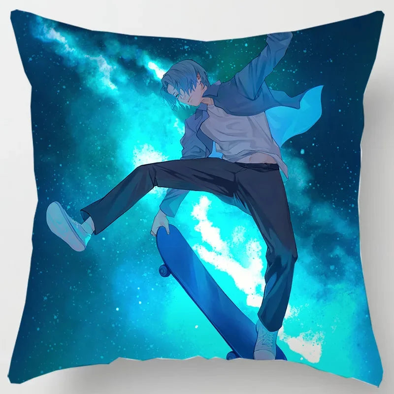 Axyaa SK8 Reki Kyan Miya Langa Pillow Case - Home Decor Cartoon Throw Pillowcases