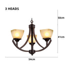 Axyaa Vintage Wrought Iron Chandelier - Rustic European Retro Industrial Lighting