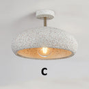 Axyaa Simple Wind Spot Ceiling Lamp: Yellow Room Lighting for Modern Japanese Wabi Sabi Decor