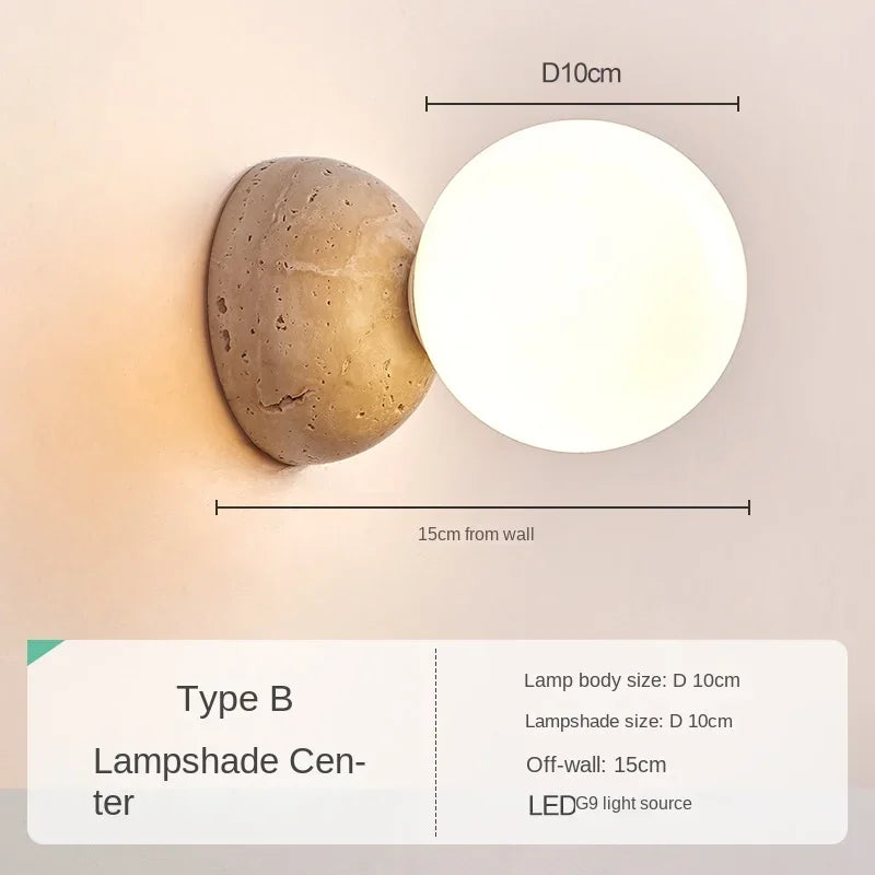Axyaa Cave Stone Wall LED Wall Lamp
