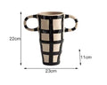 Axyaa Ceramic Double Ear Vase: Home Decor, Flower Arrangement, Hydroponic Display