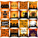 Halloween Pumpkin Head Pillowcase Set by Axyaa