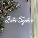 Axyaa Better Together Neon Sign - Dimmable Lighting for Wedding, Bedroom, Party