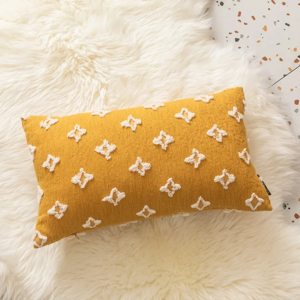 Axyaa Cut Flower Decorative Pillow Cover 30x50 Zipper Sofa Cushion Cover