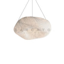 Axyaa Handmade Silk Ceiling Light: Nordic Wabi Sabi Design for Bedroom and Living Room
