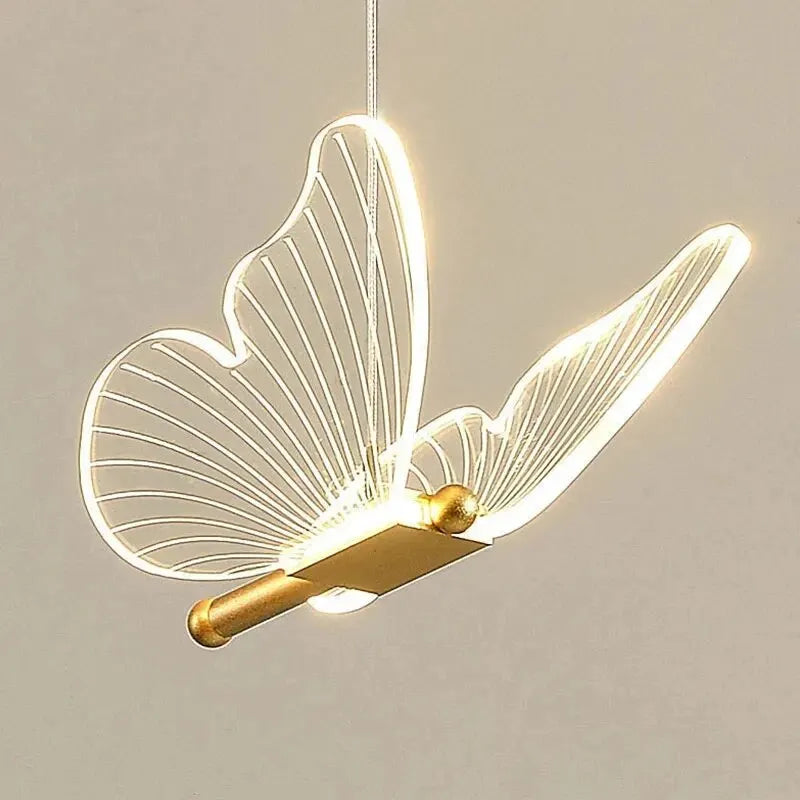 Nordic Butterfly LED Pendant Lamp for Stylish Indoor Lighting by Axyaa