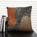Axyaa Tropical Leaves Grey Plant Pillow Case 45X45CM Home Decor