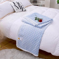 Axyaa Cloud Net Wave Coral Fleece Blanket: Soft, Warm Sofa Comfort for All Seasons