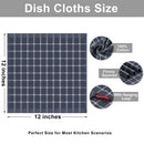 Axyaa Kitchen Towels: Absorbent Honeycomb Cleaning Cloth Set for Dishes, Tableware & Glass