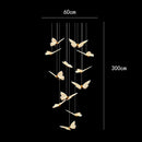 Axyaa Crystal Chandelier LED Ceiling Lamp for Indoor Living Room Lighting
