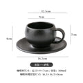 Axyaa Stone Ceramic Latte Mug Flower Decor Drinkware