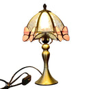 Axyaa Butterfly Glass Table Lamp: French Retro Style LED Decoration for Home and Dining Hall