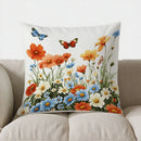 Axyaa Butterflies & Flowers Hat Pillow Cover for Sofa, Bedroom, Car