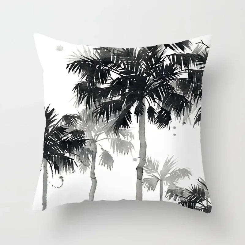Axyaa Black and White Nordic Style Car Pillowcase Sofa Pillow Cover