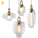 Axyaa Modern Glass Pendant Lamp for Living Room Restaurant Bar Decor