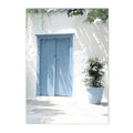 Axyaa Santorini Ocean Seascape Canvas Wall Art Painting Print for Living Room Decor