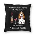 Axyaa Alaskan Malamute Wine Red Dog Pillowcase - Luxury Home Decor