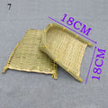 Axyaa Bamboo Weave Bread Basket Storage Tray Set
