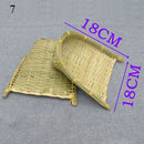 Axyaa Bamboo Weave Bread Basket Storage Tray Set