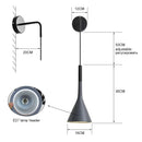 Axya Modern LED Wall Sconce Light for Bedroom, Restaurant, Stairs - Black