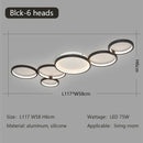 Axyaa Circle LED Ceiling Lights Modern Creative Design for Living Room Hall Bedroom