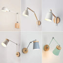 Axya Modern Macaron Wood Wall Lamp - Bedroom Bedside Light