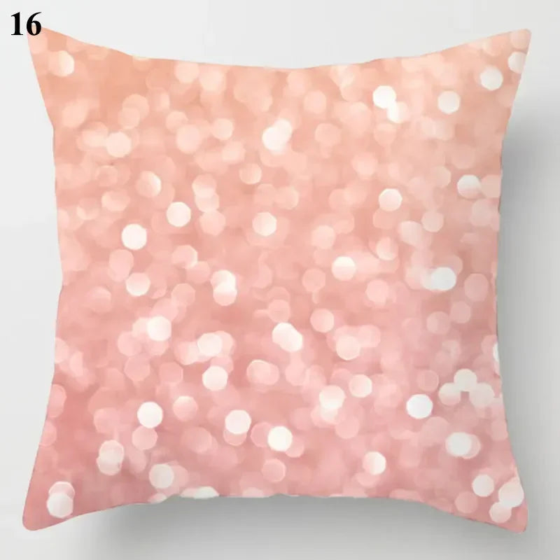 Axyaa Cloud Moon Star Pattern Pillowcase White Grey Letters Printed Home Decor