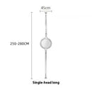 Axyaa Chrome Metal LED Floor Lamp with White Acrylic Ball - Modern Home Decor