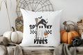 Axyaa Blue Lightning Skull Halloween Throw Pillow Cover
