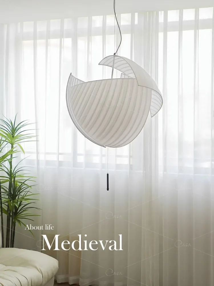Axyaa Wabi Sabi Fabric Designer Pendant Lights for Living Dining Room Chandeliers