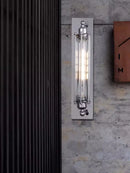 Axyaa Silver LED Wall Light Industrial Vintage Loft Sconce Bedside Lamp