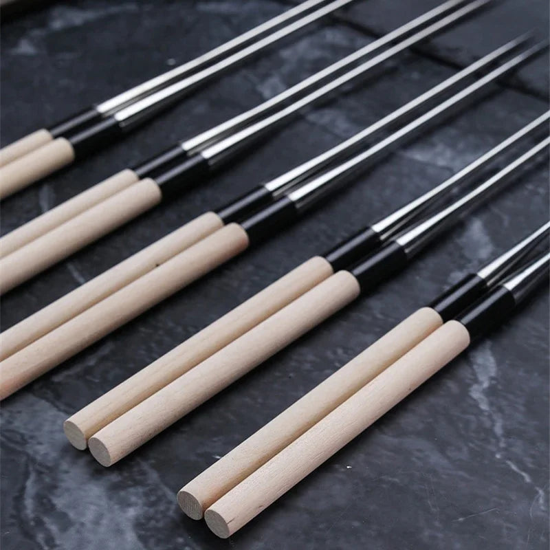 Axya Pointed Chopsticks Set for Sushi, Sashimi, Korean BBQ & More