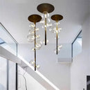 Axyaa Nordic LED Bubble Chandelier: Clear Glass Ball Pendant for Dining Room