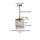 Axyaa Crystal Chandelier LED Pendant Light for Elegant Home Decor