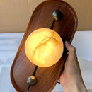 Axyaa Alabaster Wall Light: Modern Designer Marble Bedroom Bed Aisle Art Lighting