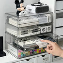 Acrylic Desk Organizer Set - Axyaa Stationery Drawers & Pen Holder