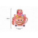 Axyaa Kawaii Bear Kids Water Bottle 1000ml with Straw - BPA Free, Cute Design