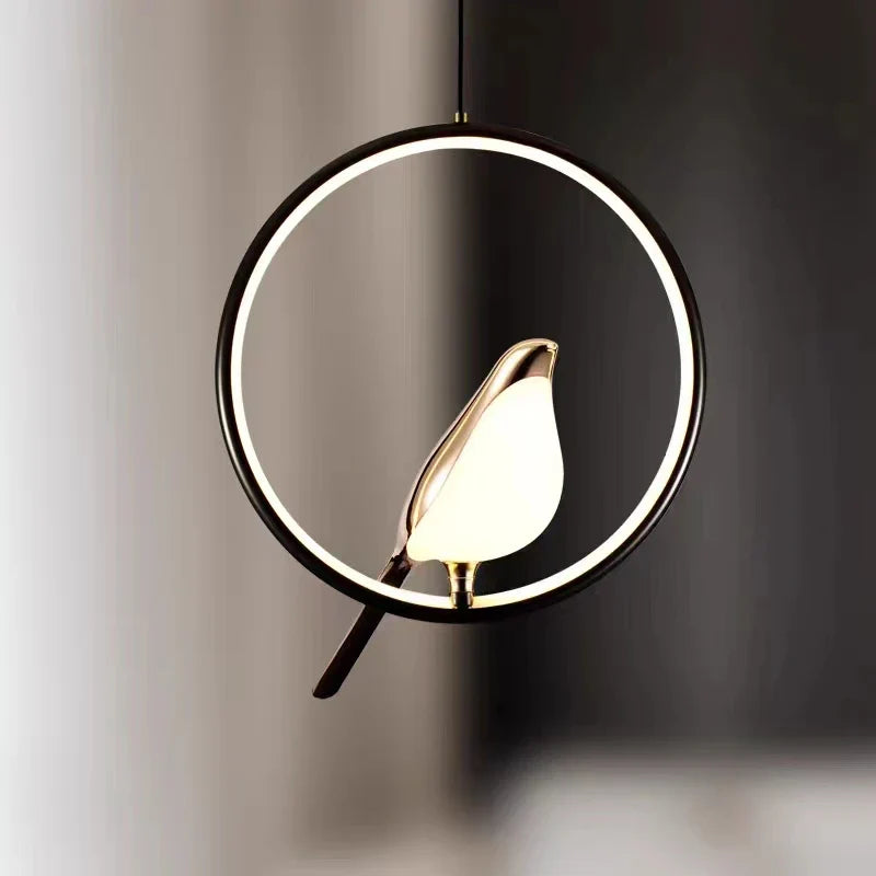 Axya Nordic LED Magpie Bird Pendant Chandelier for Bedroom and Dining Room