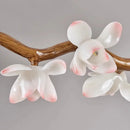 Axyaa LED Wood Chandelier: Elegant Ceiling Lamp for Home or Restaurant