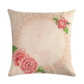 Axyaa Vintage Plant-flower Linen Cushion Cover 45*45cm