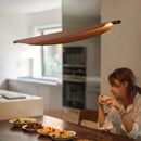 Axya Silent Tea Room Chandelier - Japanese Style Retro Leaf Dining Room Lighting