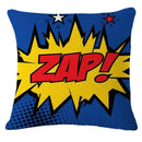 Axyaa Pop Art Cartoon Cushion Cover 45X45CM - Living Room Sofa Chair Decor