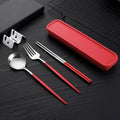 Axyaa Stainless Steel Portable Cutlery Set for Home, Picnics & Students – 3pcs