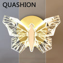 Axya Butterfly LED Crystal Wall Lamp for Bedroom and Living Room Decor